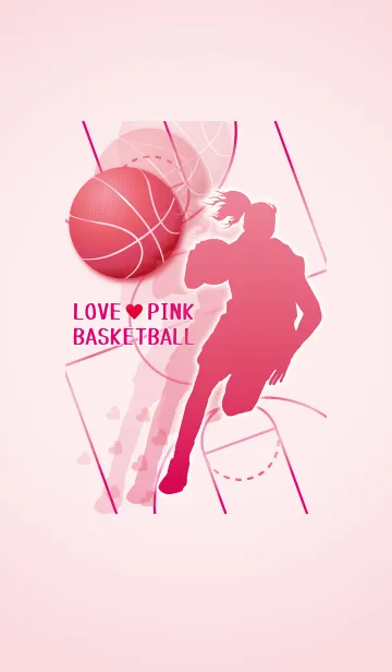 [LINE着せ替え] ラブピンク♥バスケガールの画像1