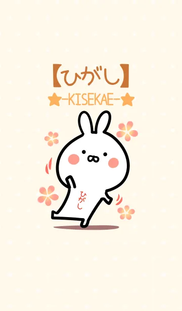 [LINE着せ替え] ☆【ひがし】のウサギ着せかえ☆の画像1