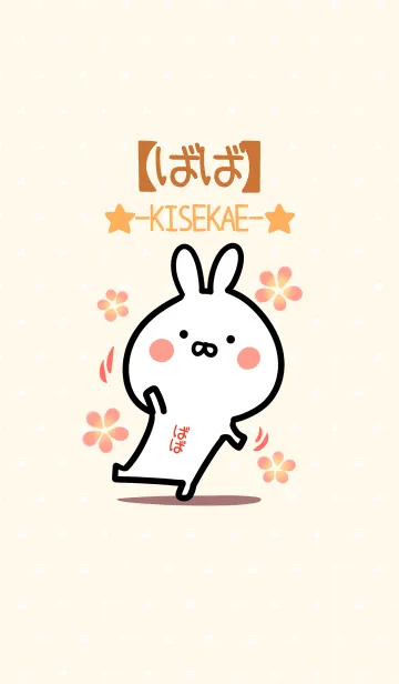 [LINE着せ替え] ☆【ばば】のウサギ着せかえ☆の画像1