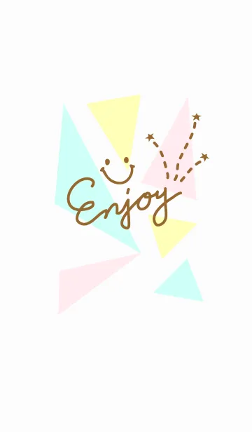 [LINE着せ替え] 三角-スマイル21-の画像1