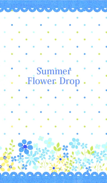 [LINE着せ替え] Summer flower dropの画像1