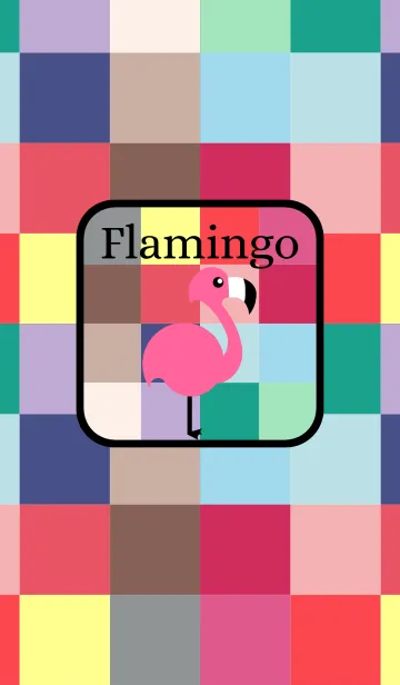 [LINE着せ替え] Cute Flamingo -J-の画像1