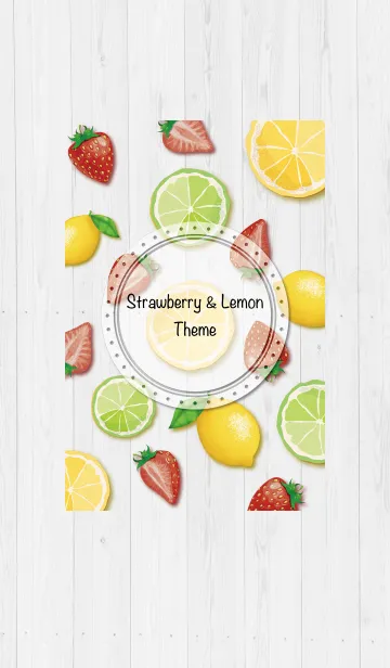 [LINE着せ替え] 【可愛い】ストロベリー＆レモン♥の画像1