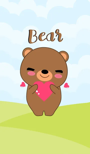 [LINE着せ替え] Lovely Bear Theme (jp)の画像1