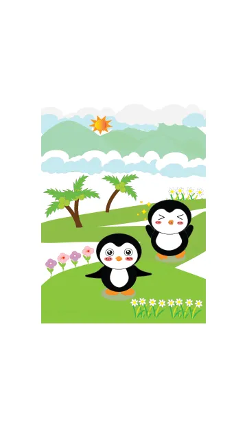 [LINE着せ替え] I'm a cute penguin v.1の画像1