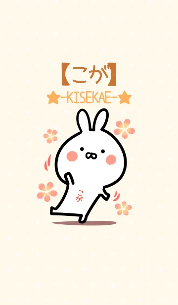 [LINE着せ替え] ☆【こが】のウサギ着せかえ☆の画像1