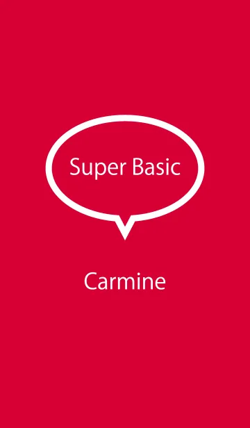 [LINE着せ替え] Super Basic Carmineの画像1