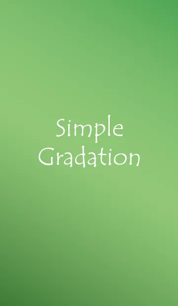 [LINE着せ替え] Simple Gradation -GREEN 4-の画像1