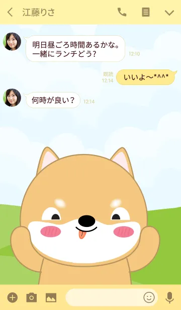 [LINE着せ替え] Lovely Shiba Inu Theme (jp)の画像3