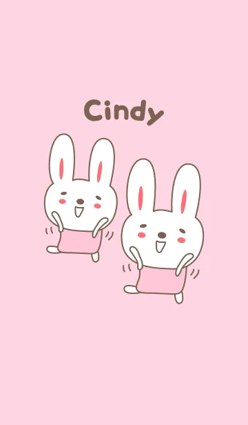 [LINE着せ替え] Cute rabbit theme name, Cindyの画像1