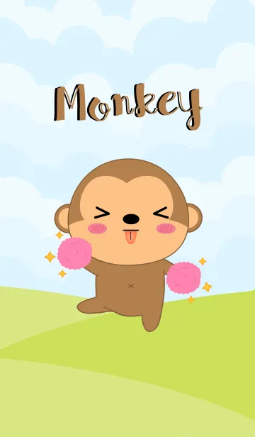 [LINE着せ替え] I'm Lovely Monkey Theme (jp)の画像1