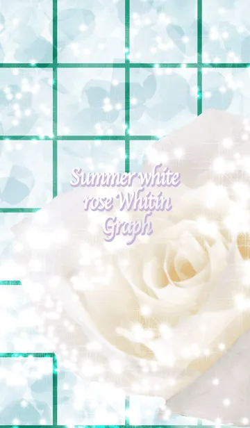 [LINE着せ替え] Summer white rose Whitin Graphの画像1