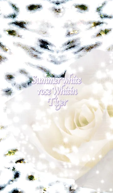 [LINE着せ替え] Summer white rose Whitin Tigerの画像1