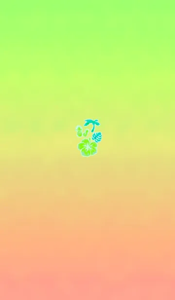 [LINE着せ替え] サマーサマートロピカルライトグリーンの画像1