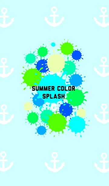 [LINE着せ替え] SUMMER COLOR SPLASH *の画像1