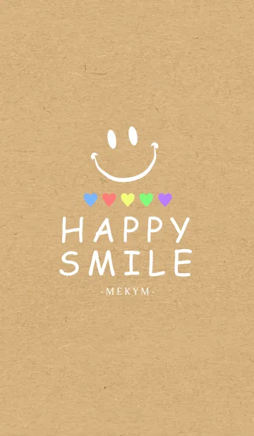 [LINE着せ替え] HAPPY SMILE KRAFT 5color -MEKYM- 2の画像1
