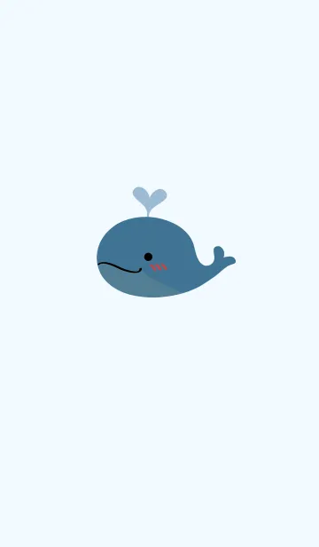 [LINE着せ替え] シンプルなかわいいクジラの画像1
