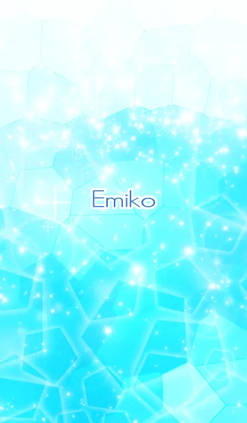 [LINE着せ替え] えみこ用☆キラキラ輝く青い海と宝石☆の画像1