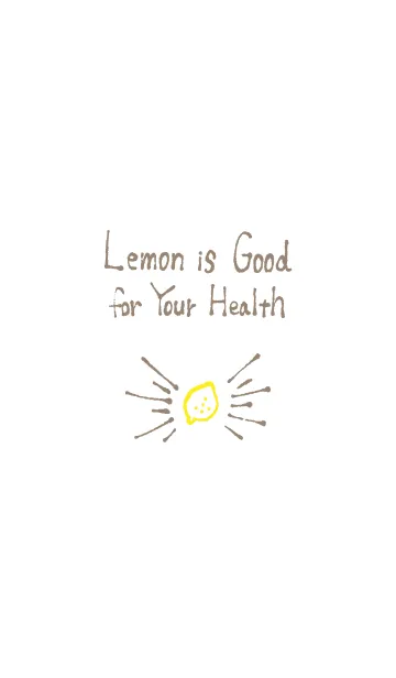 [LINE着せ替え] Lemon is good-WHITE-の画像1