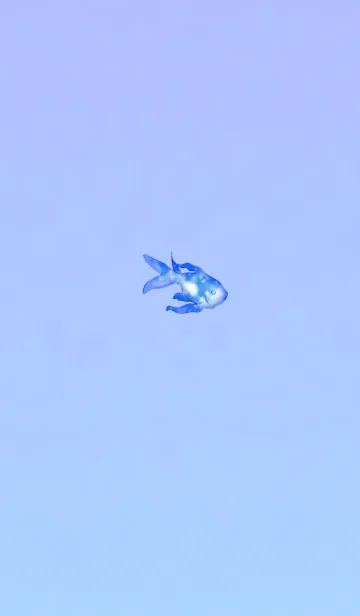 [LINE着せ替え] クリスタル金魚ブルーの画像1