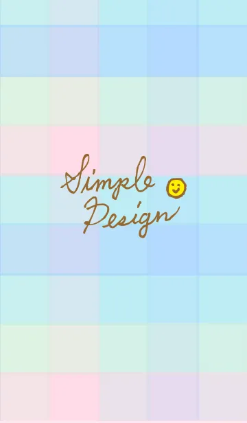 [LINE着せ替え] スマイル2-夏カラーチェック26-の画像1