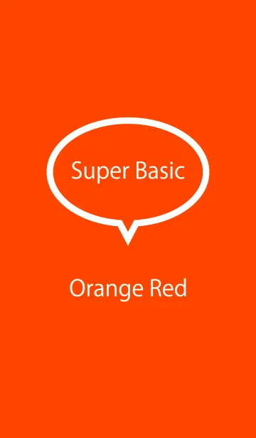 [LINE着せ替え] Super Basic Orange Redの画像1