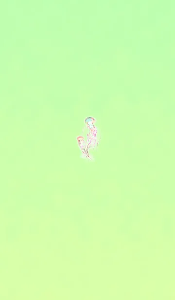 [LINE着せ替え] 神秘的なクラゲライトグリーンの画像1