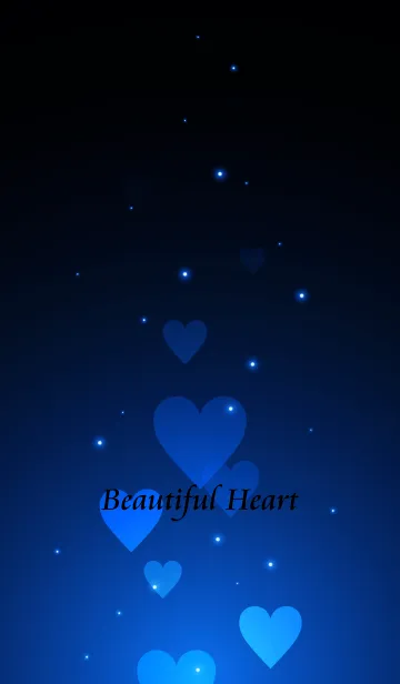 [LINE着せ替え] - Beautiful Cobalt Blue Heart -の画像1