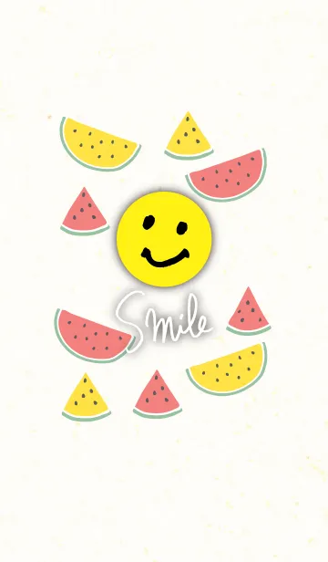 [LINE着せ替え] 夏 スイカ-スマイル20-の画像1