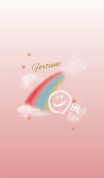 [LINE着せ替え] レッド/ラッキースマイルの全運気UPの画像1