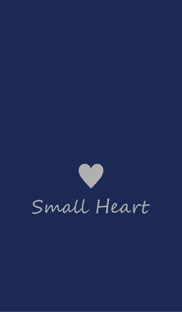 [LINE着せ替え] Small Heart *Navy+Gray*の画像1