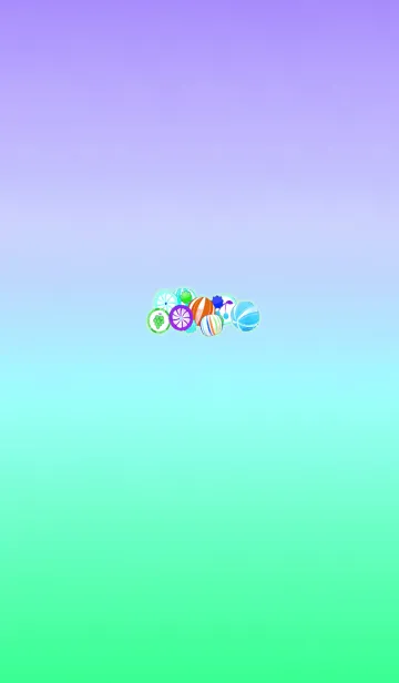 [LINE着せ替え] 可愛いらしい飴玉パープルブルーの画像1