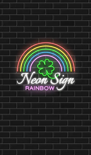 [LINE着せ替え] Neon Sign Rainbowの画像1