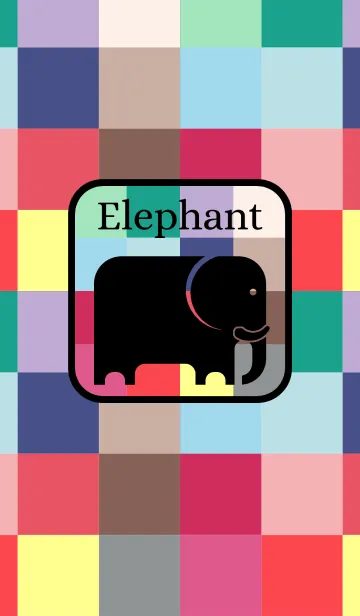 [LINE着せ替え] Colorful Elephant (j)の画像1