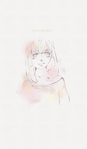 [LINE着せ替え] watercolor * girlの画像1