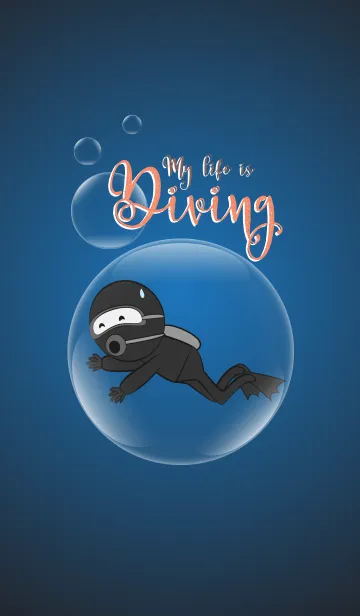 [LINE着せ替え] My life is diving (JP)の画像1