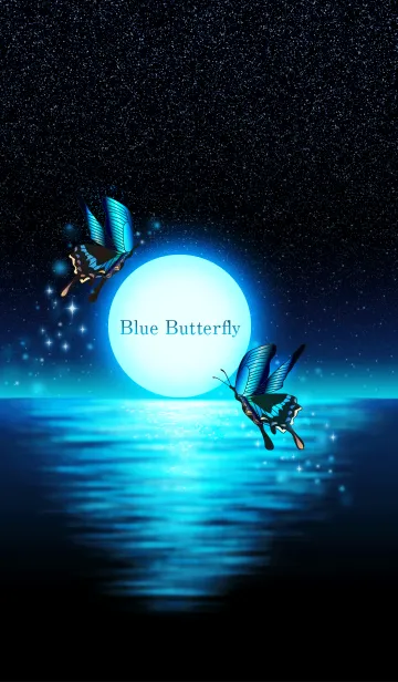 [LINE着せ替え] シリーズ青い蝶2の画像1