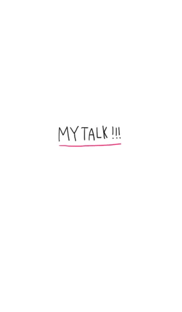 [LINE着せ替え] 文字×MY TALKの画像1