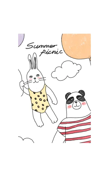[LINE着せ替え] 夏の遠足の画像1