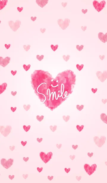 [LINE着せ替え] A handwritten smile-I'm in love heart2-の画像1