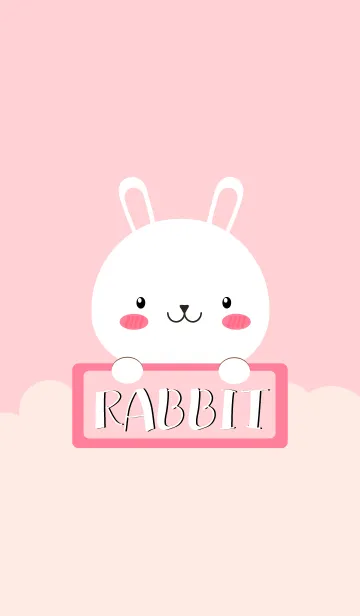 [LINE着せ替え] I'm Lovely White Rabbit Theme (jp)の画像1