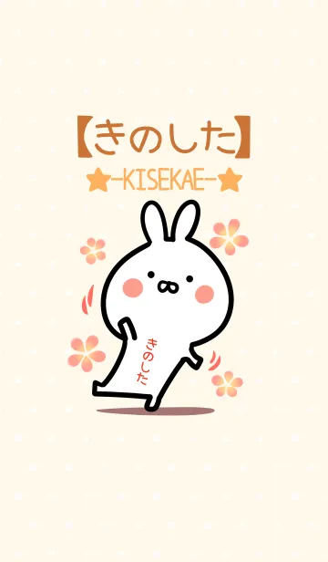 [LINE着せ替え] ☆【きのした】のウサギ着せかえ☆の画像1
