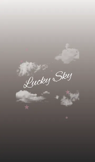 [LINE着せ替え] ブラック＆ピンク/ラッキースカイの画像1