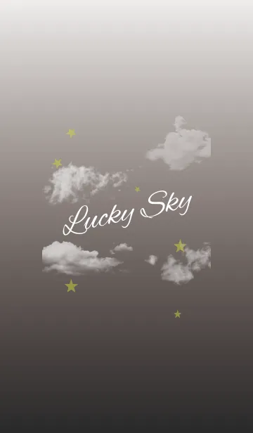 [LINE着せ替え] ブラック＆イエロー/ラッキースカイの画像1