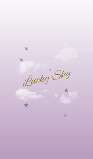 [LINE着せ替え] パープル/ラッキースカイの画像1