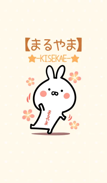 [LINE着せ替え] ☆【まるやま】のウサギ着せかえ☆の画像1
