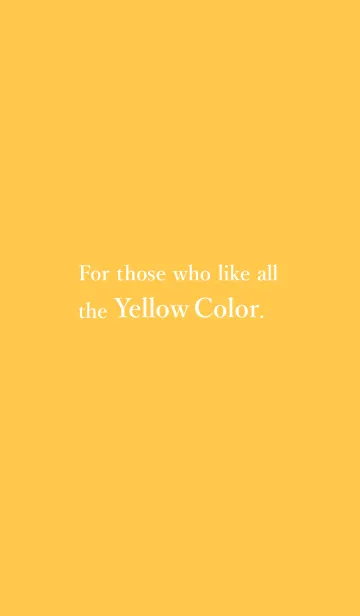 [LINE着せ替え] for Yellow / イエロー黄色好きのためのの画像1