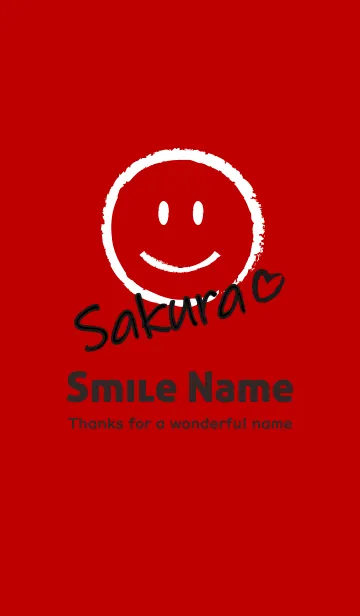[LINE着せ替え] Smile Name さくらの画像1