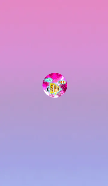 [LINE着せ替え] アクアリウムピンクの画像1