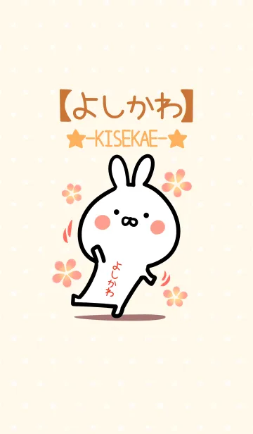 [LINE着せ替え] ☆【よしかわ】のウサギ着せかえ☆の画像1